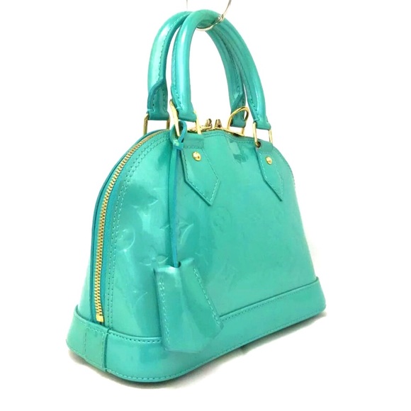 SOLD Louis Vuitton Alma BB Monogram Vernis Bleu - Picture 11 of 16